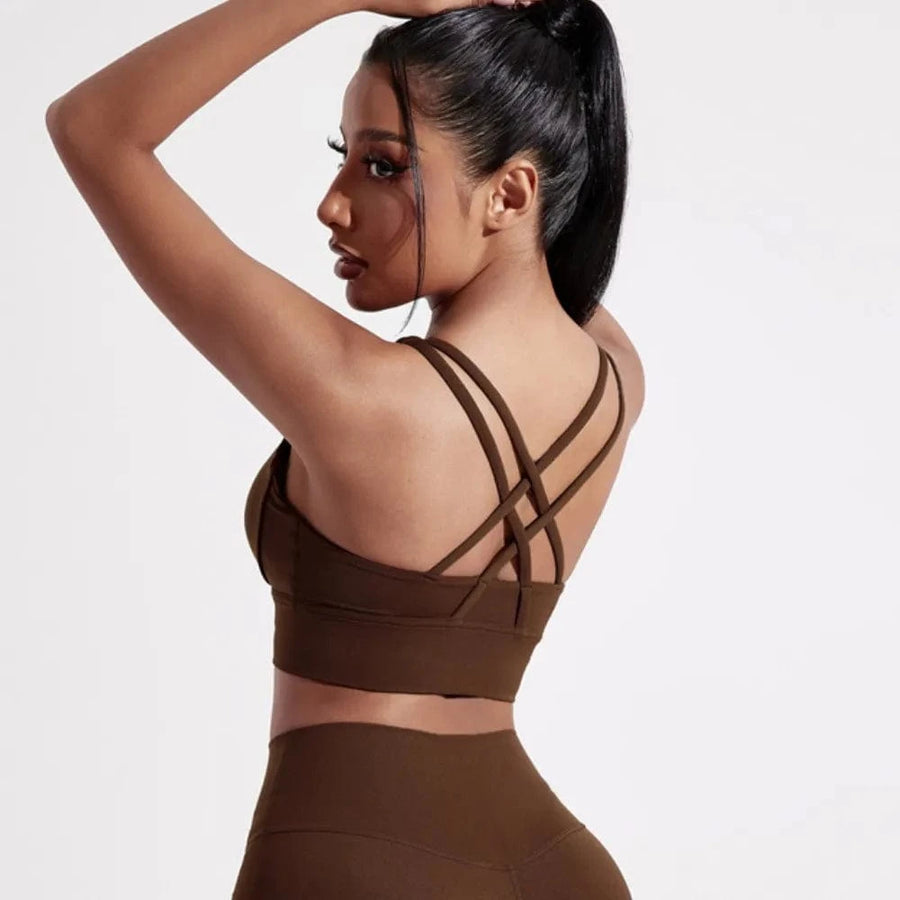 BLLR Chestnut / S Vyne™ Sports Bra – AERIS – Sculpted
